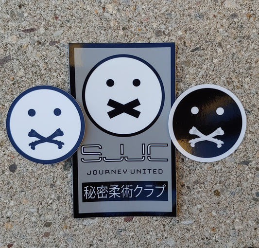 SJJC Kanji and Crossbone Sticker Pack